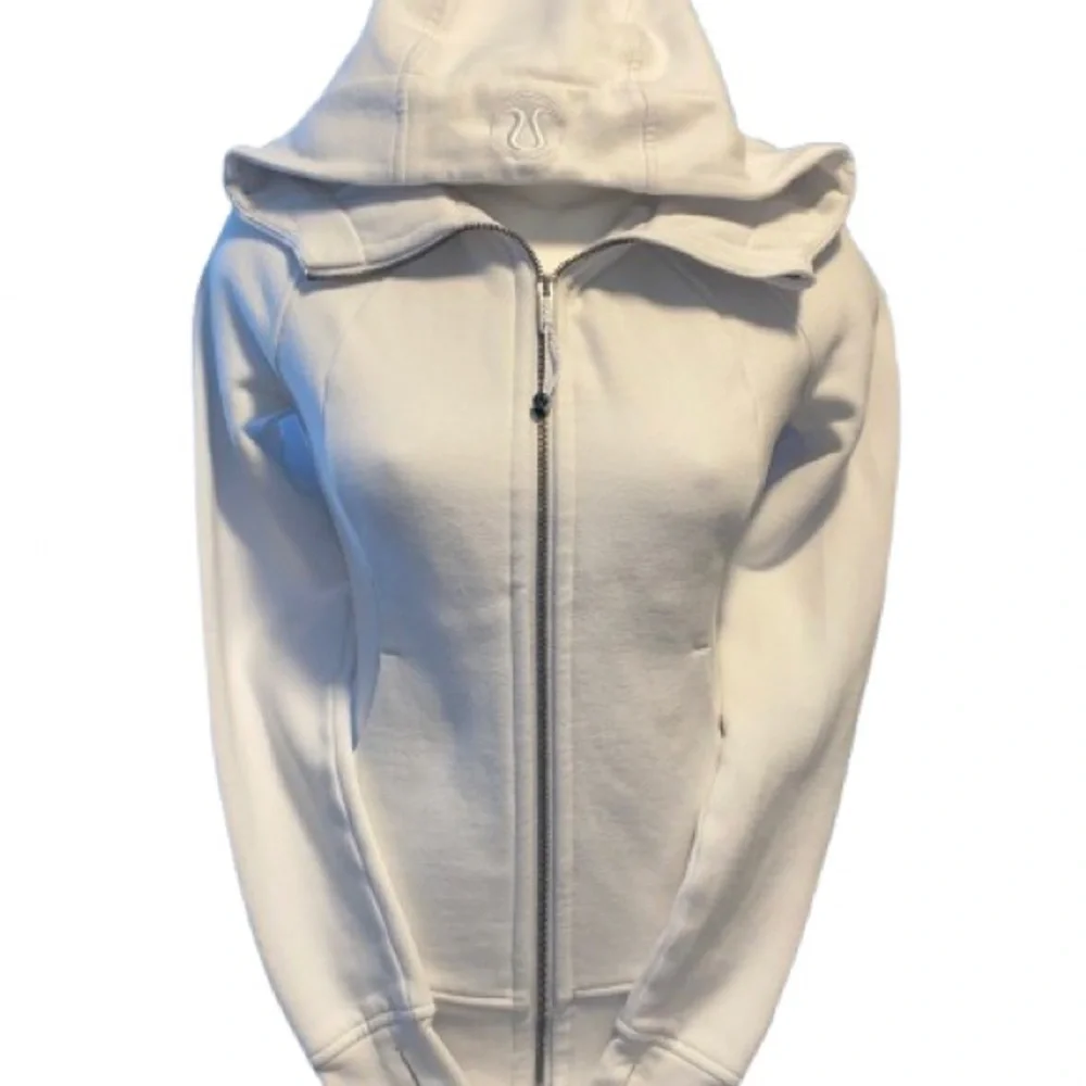 🔥 Lululemon Athletica White Hoodie Size 4 Excellent Condition - Picture 2 of 10